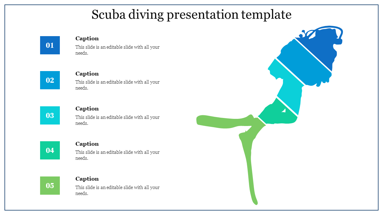 Scuba diving presentation template